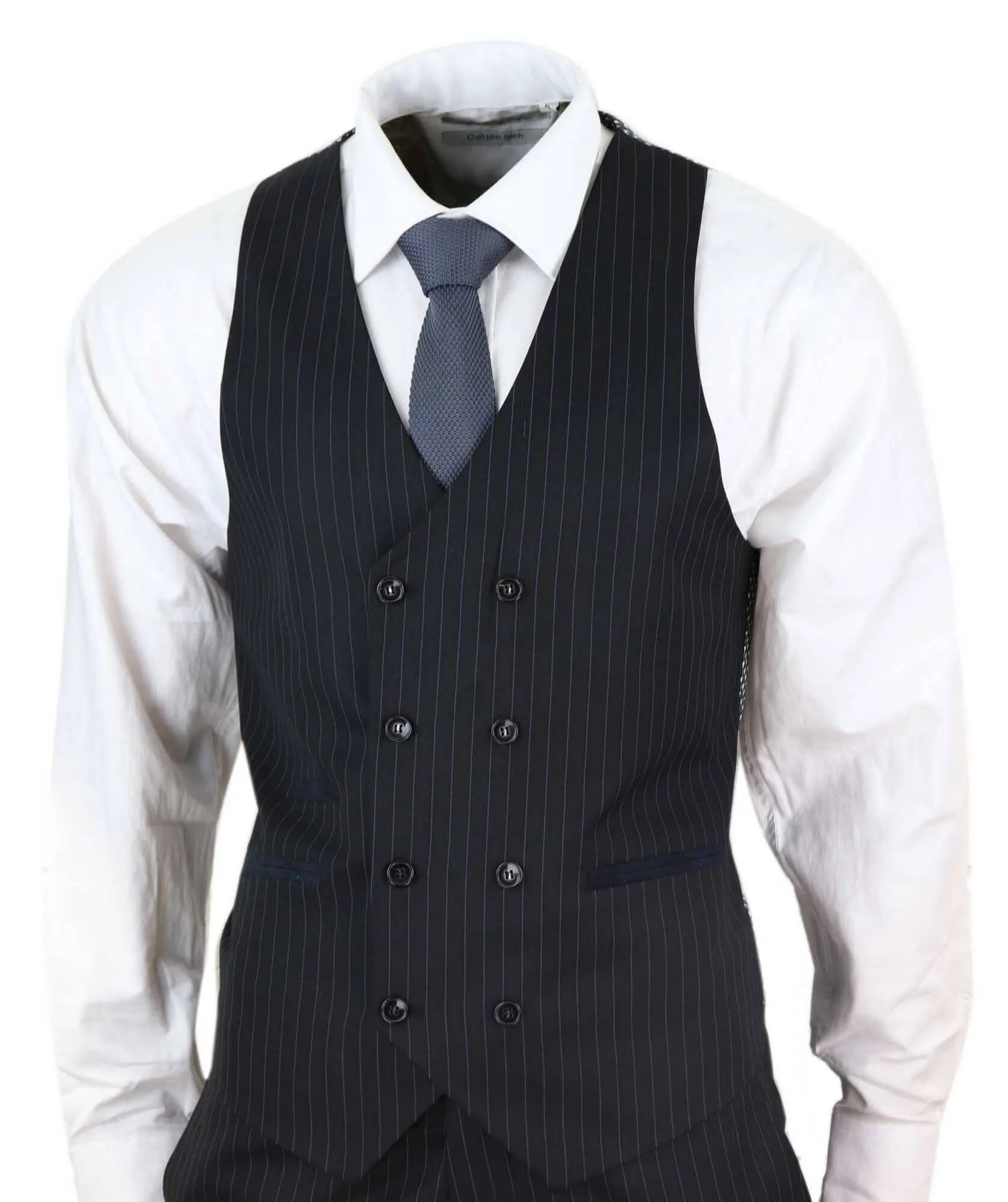 3 Piece Suit Gatsby 1920s Gangster Pinstripe