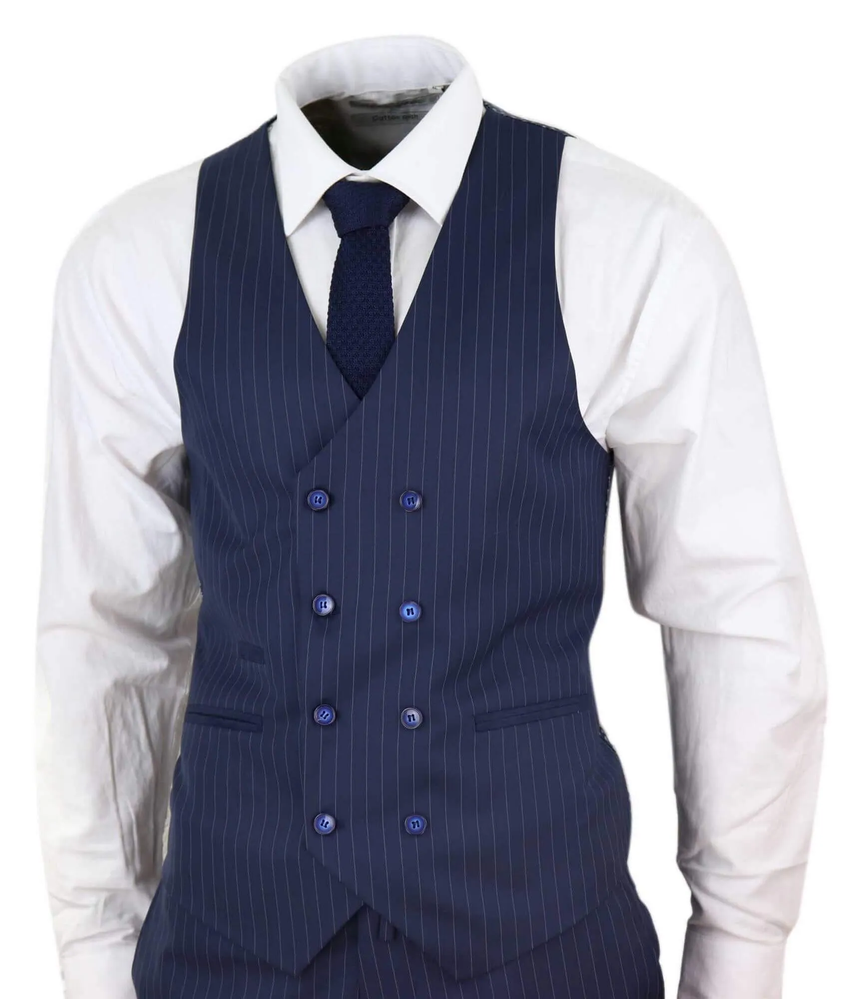 3 Piece Suit Gatsby 1920s Gangster Pinstripe