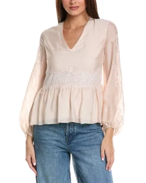 3.1 Phillip Lim Blouson Sleeve Silk Top