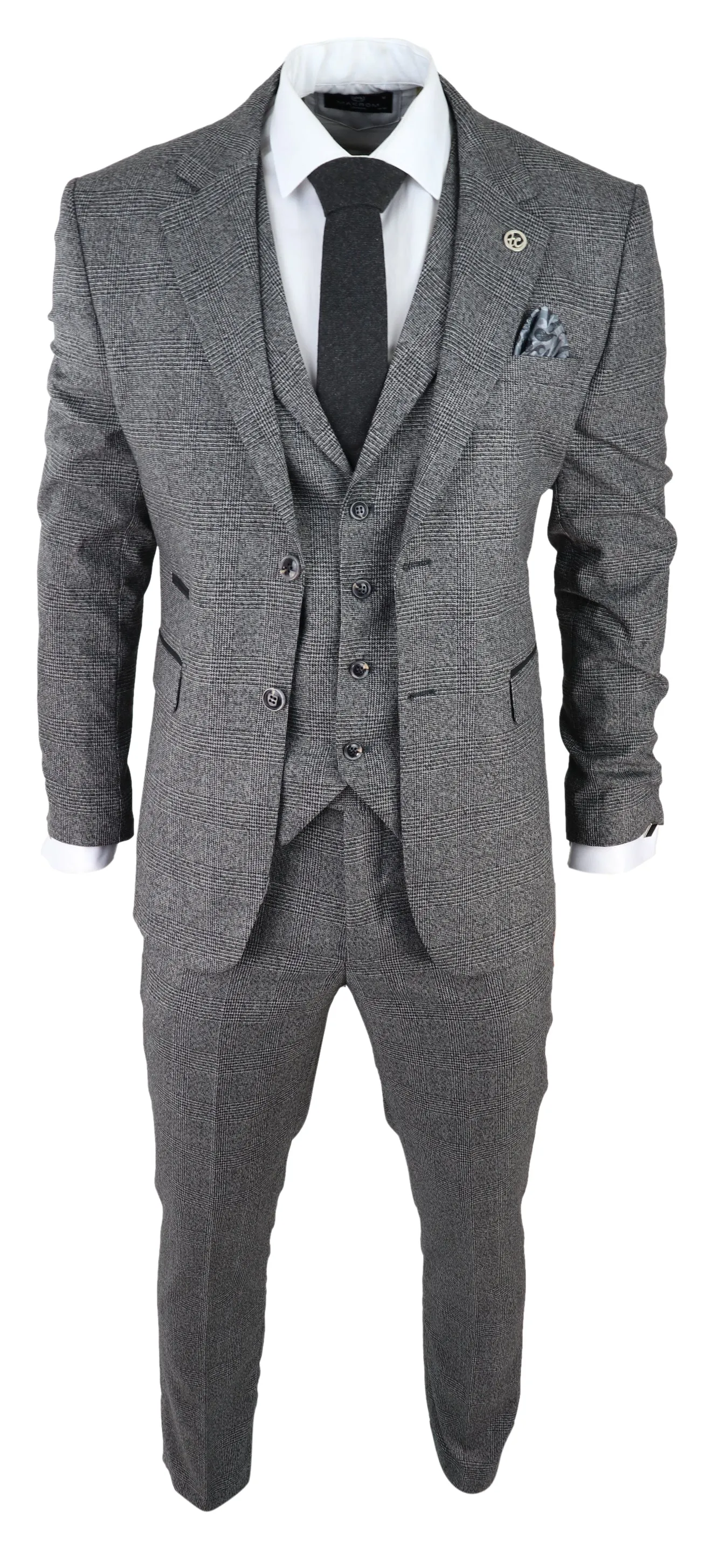 AK-10 Herringbone Tweed 3 Piece Suit