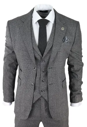 AK-10 Herringbone Tweed 3 Piece Suit