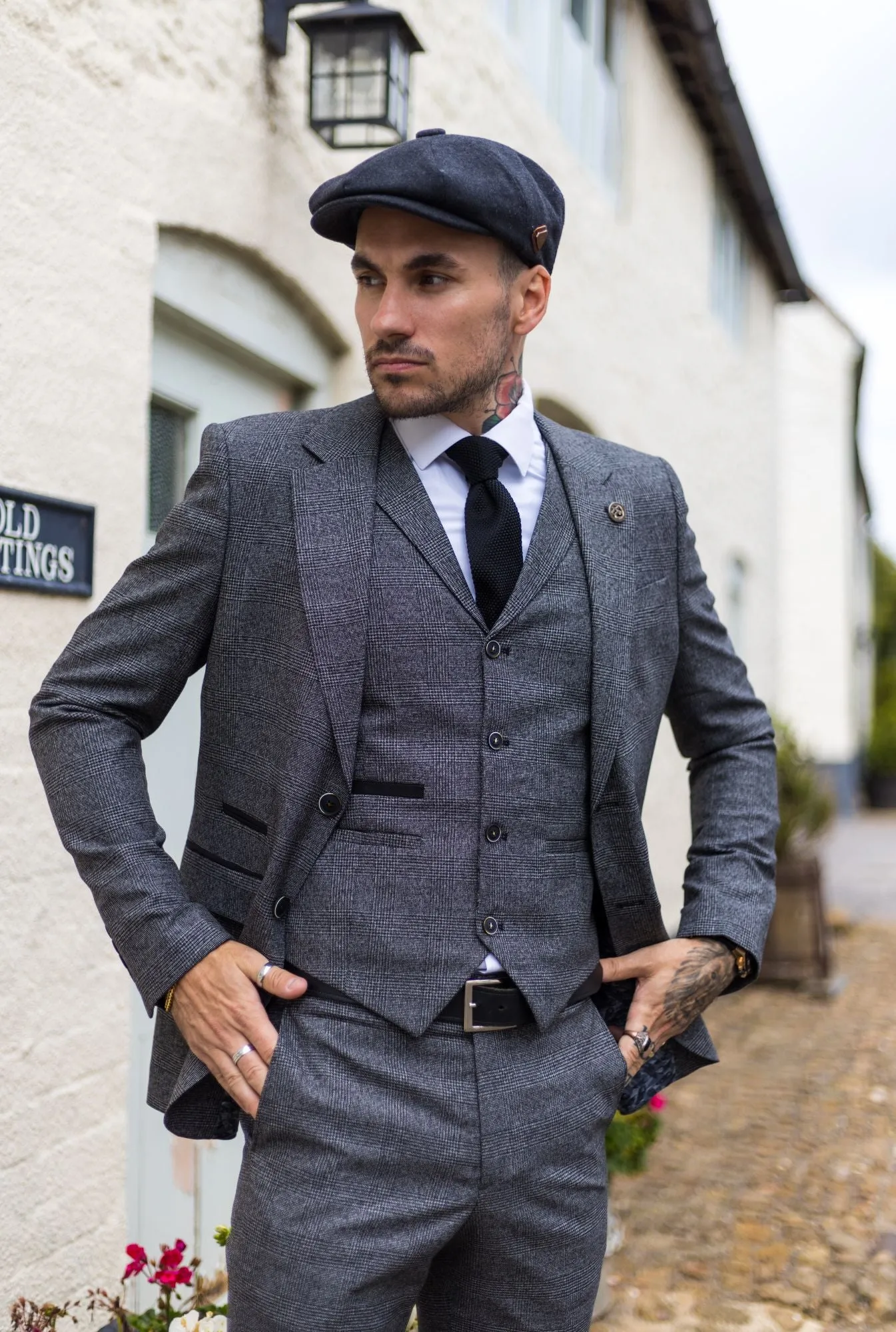 AK-10 Herringbone Tweed 3 Piece Suit