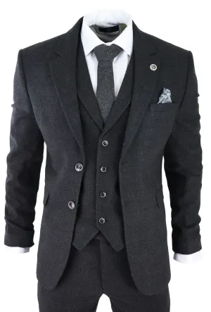 AK-11 Herringbone Tweed 3 Piece Suit