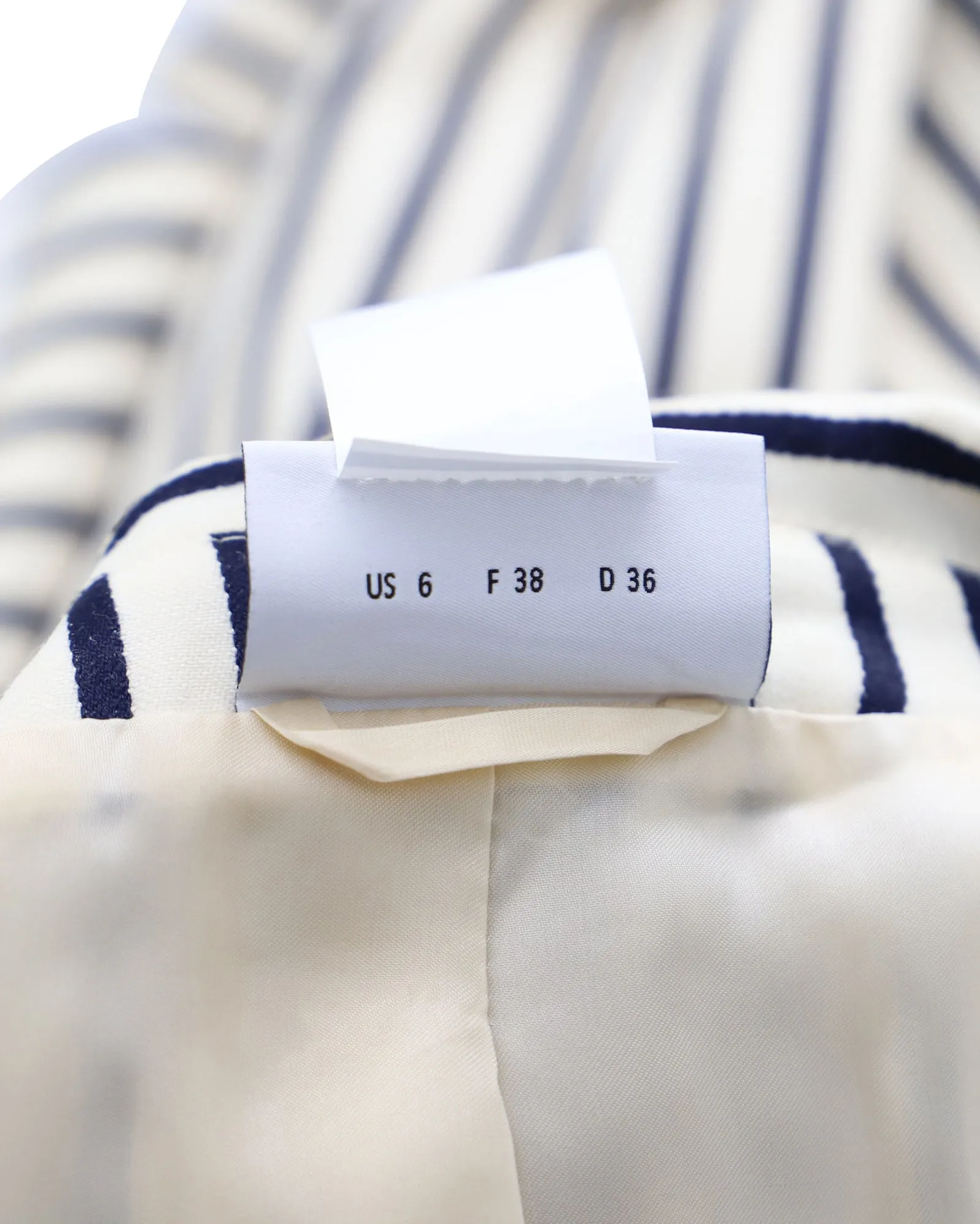 Akris Striped Blazer in Black and White Wool