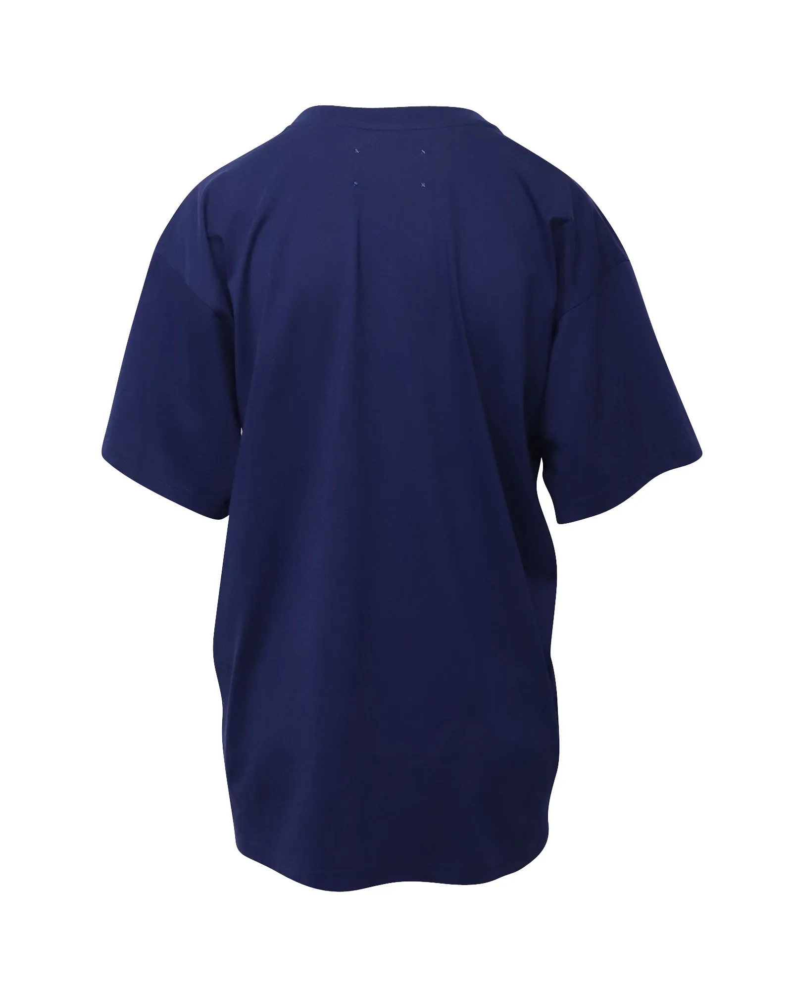 Alberta Ferretti Friday T-shirt in Navy Blue Cotton
