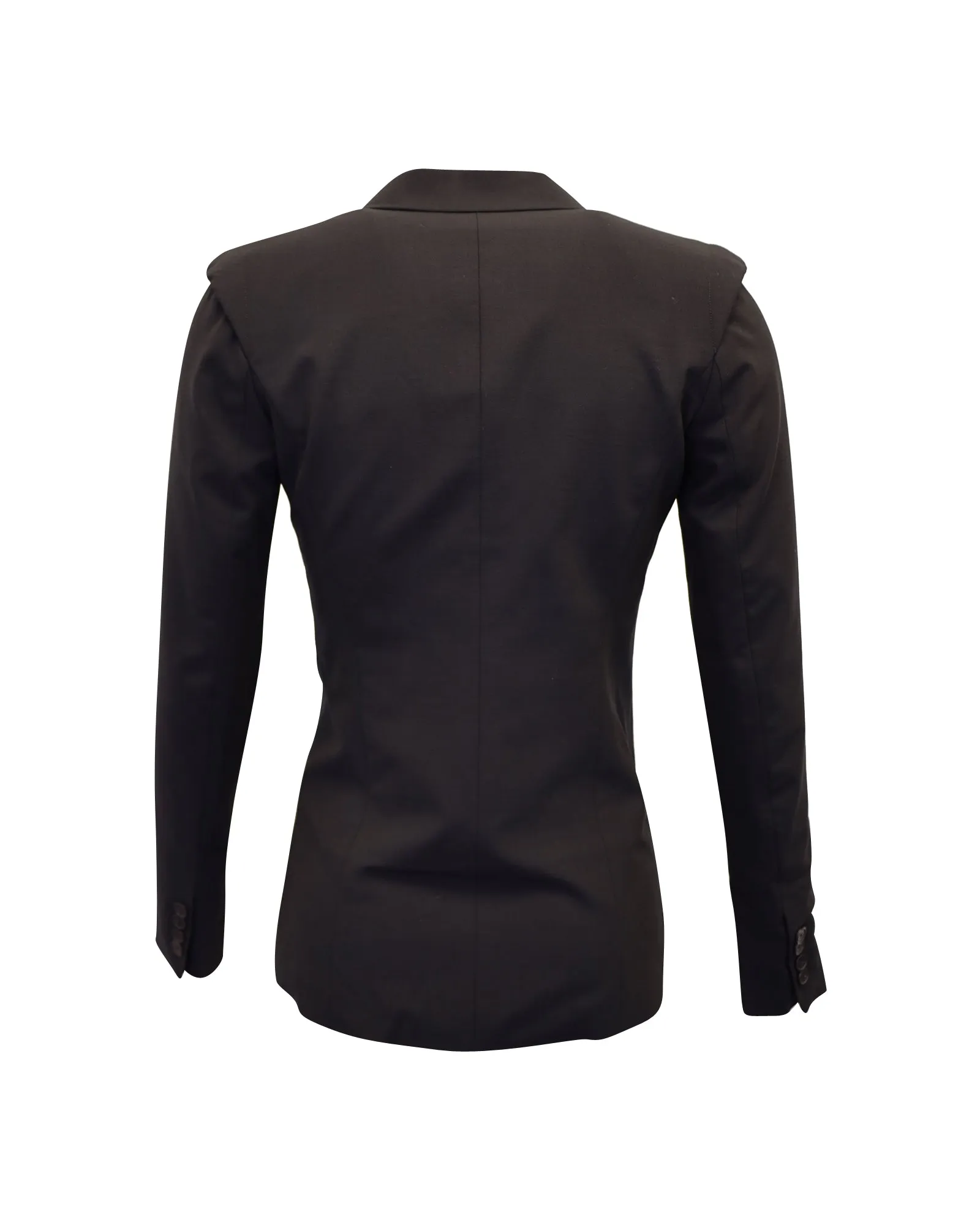 Alexander Wang Double-Breasted Blazer in Black Wool