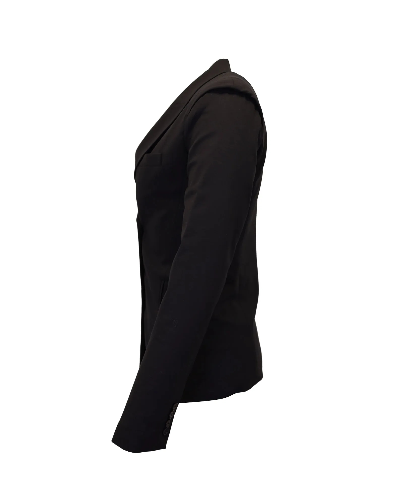 Alexander Wang Double-Breasted Blazer in Black Wool