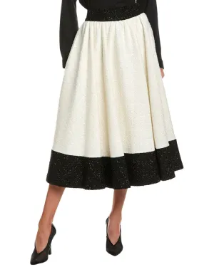 alice   olivia Nilda Wool-Blend Skirt