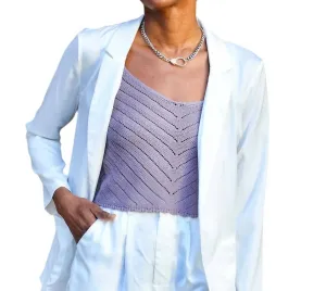 All Of The Lights Blazer In White