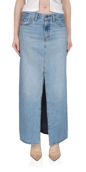 Ankle Column Skirt In Please Hold