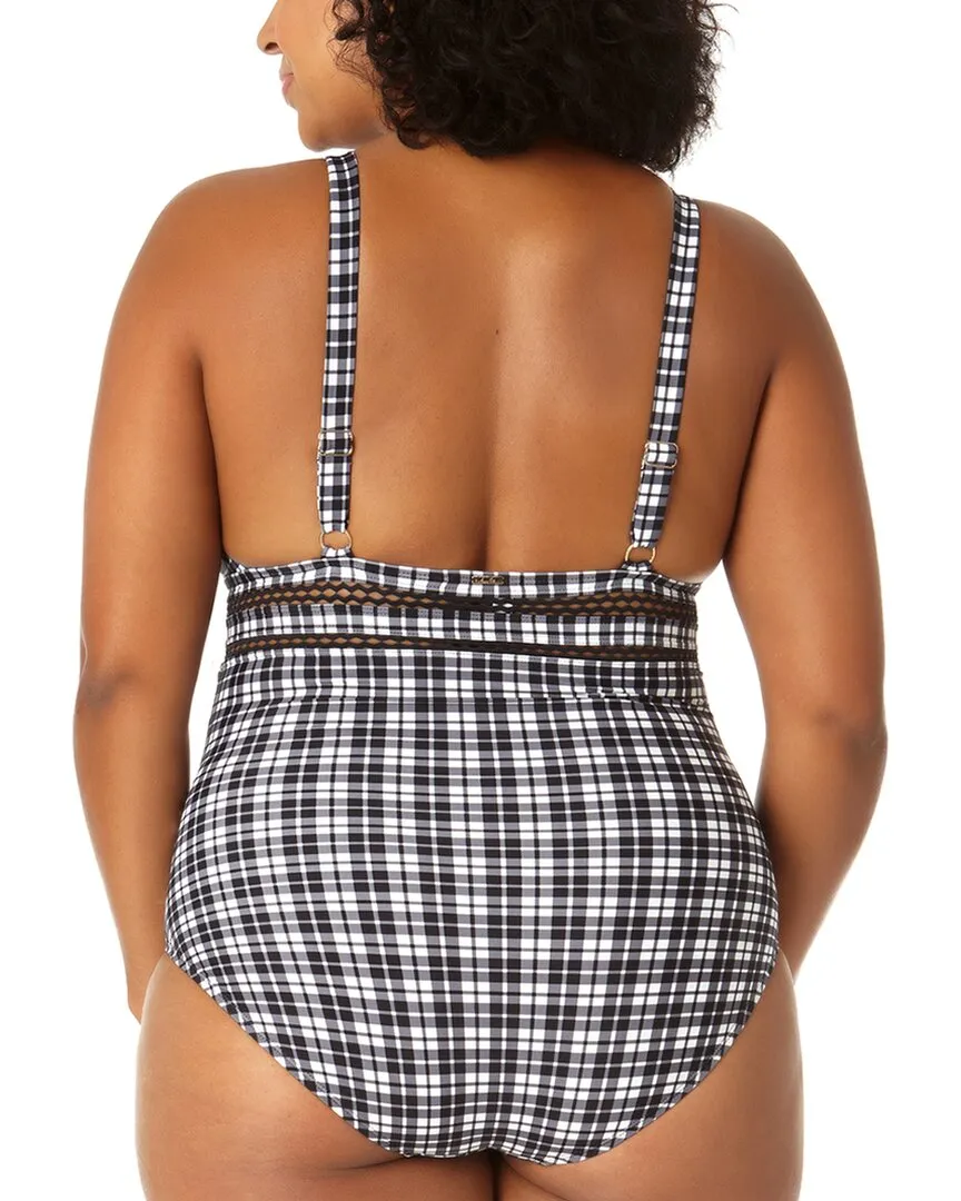 Anne Cole Trim Insert Tri One-Piece