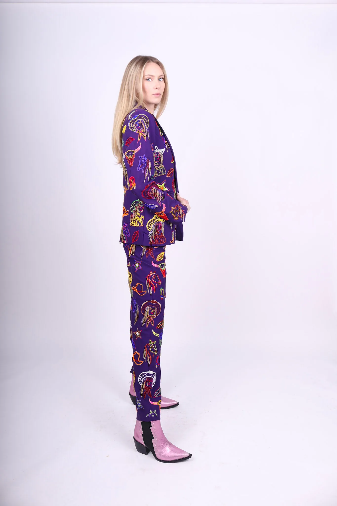 Any Old Iron Purple Vein Suit