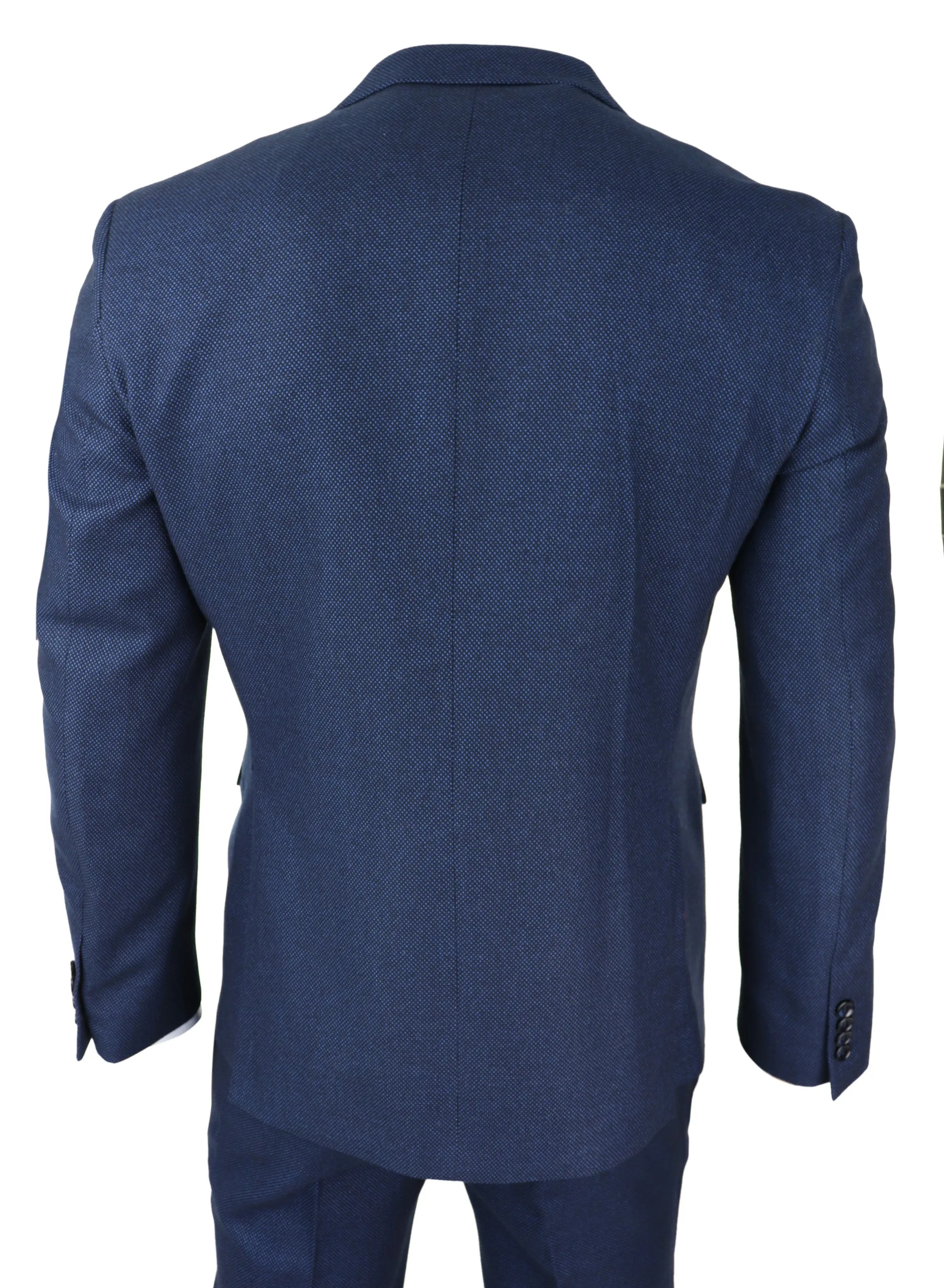 Arthur Blue 3 Piece Suit Birdseye Suit