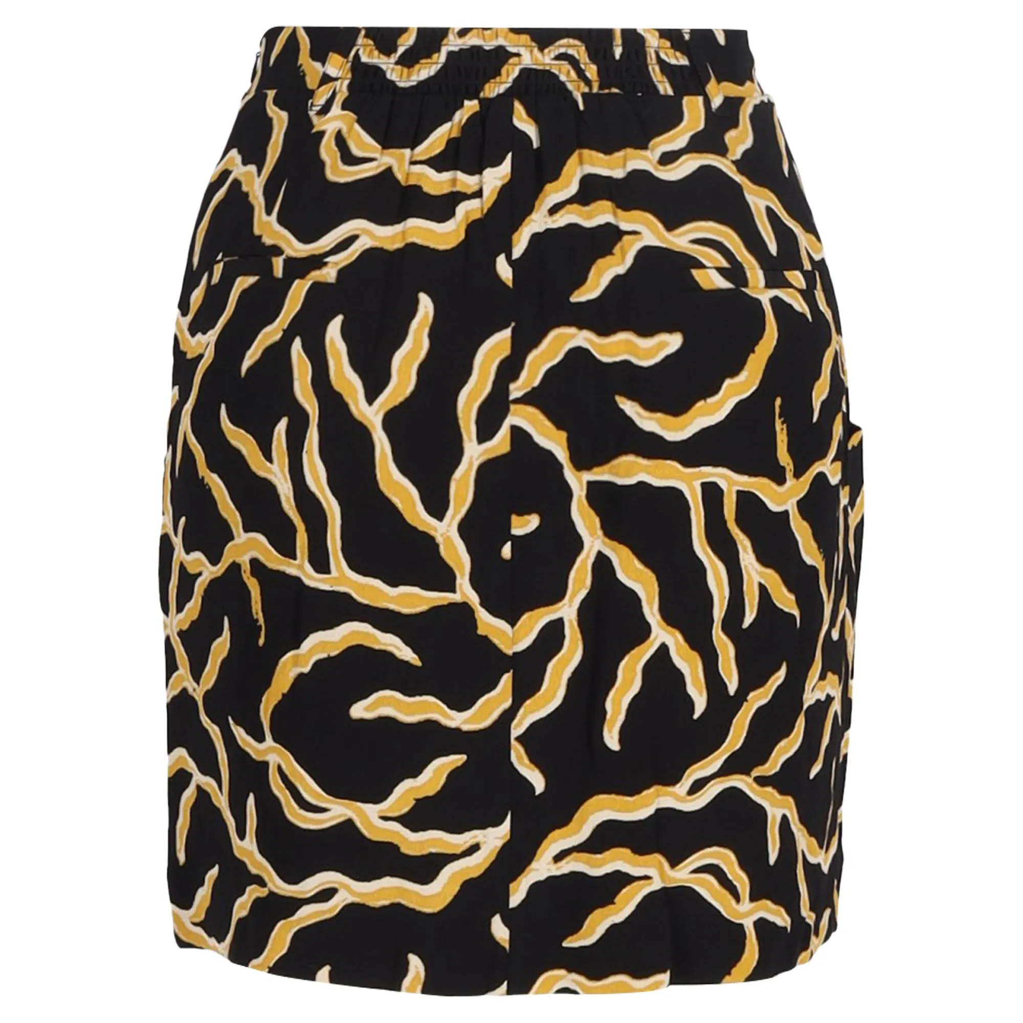 Ba&sh Clemy Printed Mini Skirt in Black Viscose