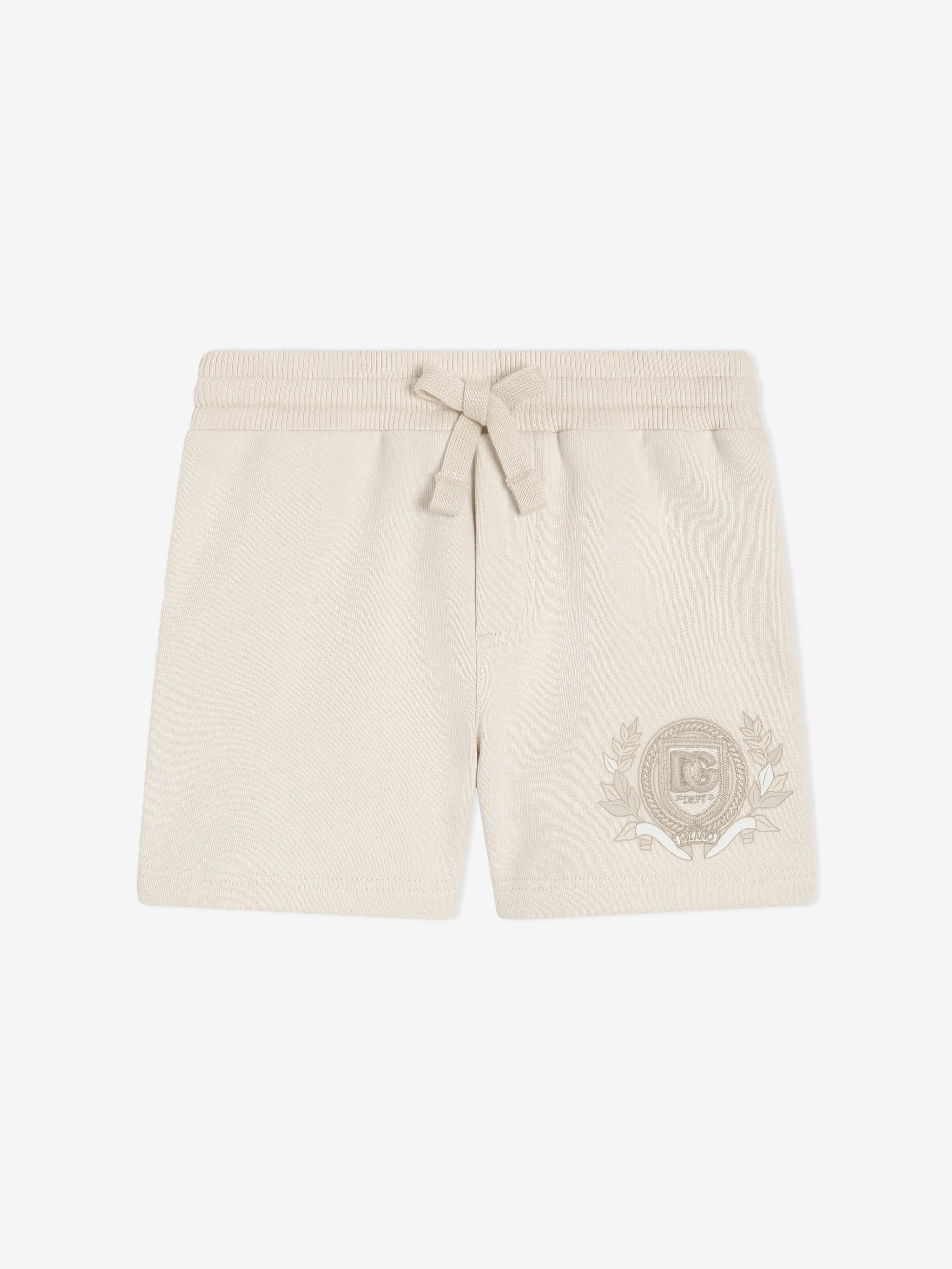 Baby Boys Logo Shorts in Ivory