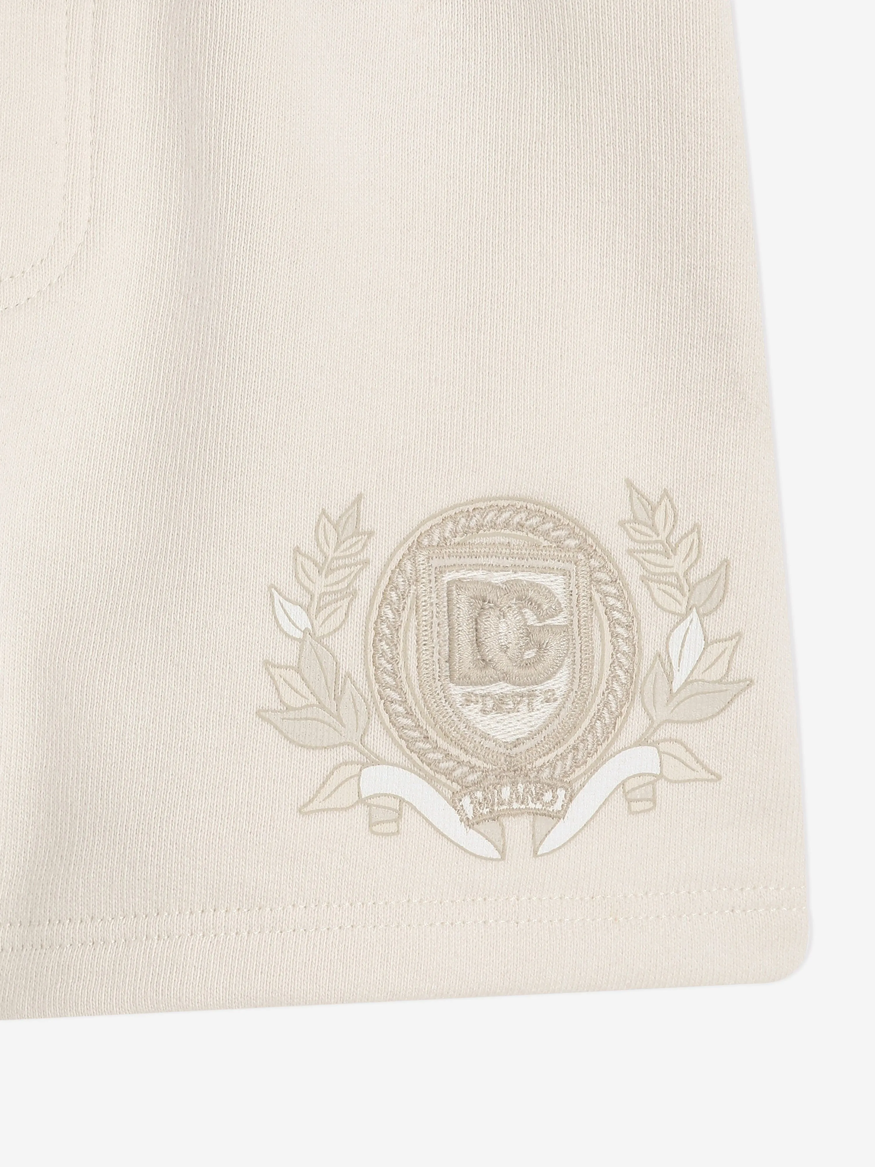 Baby Boys Logo Shorts in Ivory
