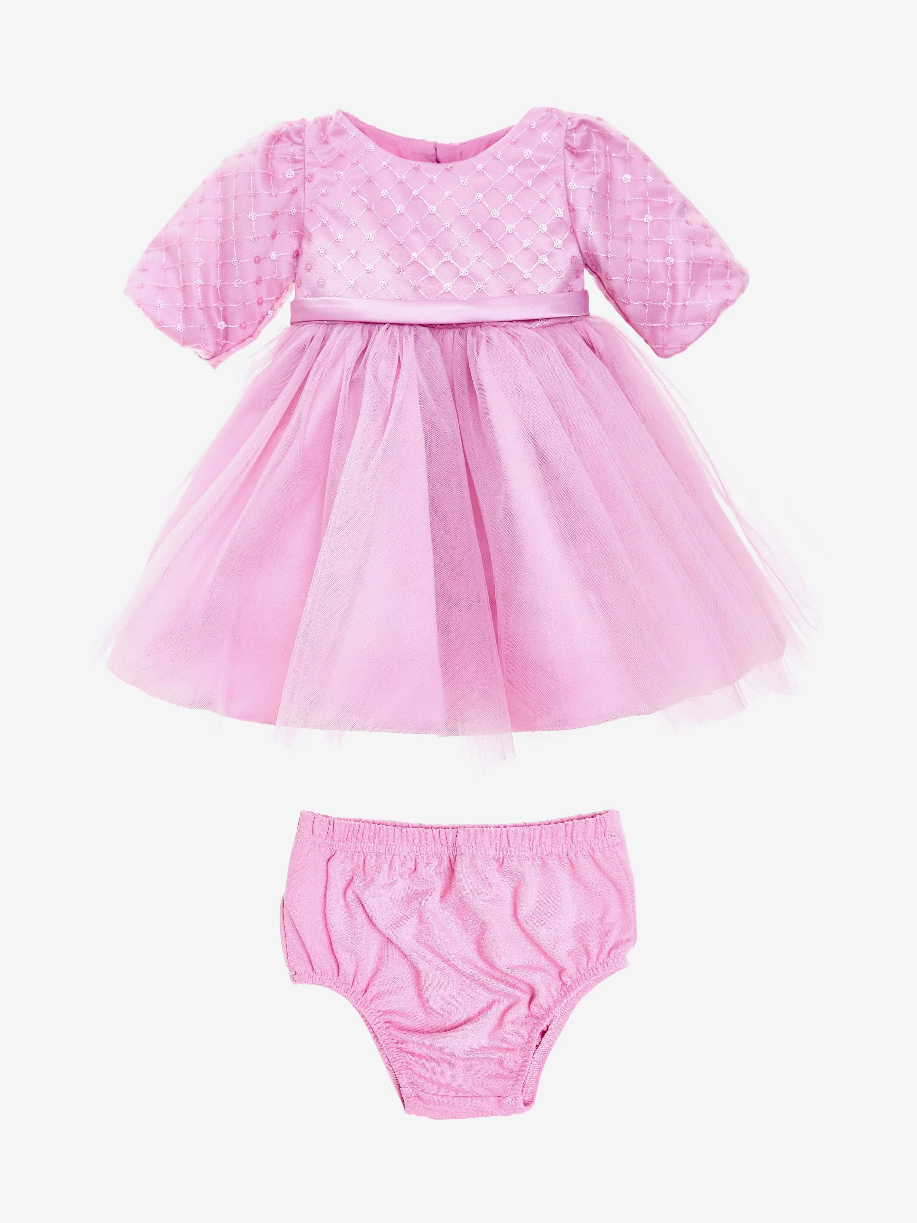 Baby Girls Royal Rose Dress in Pink