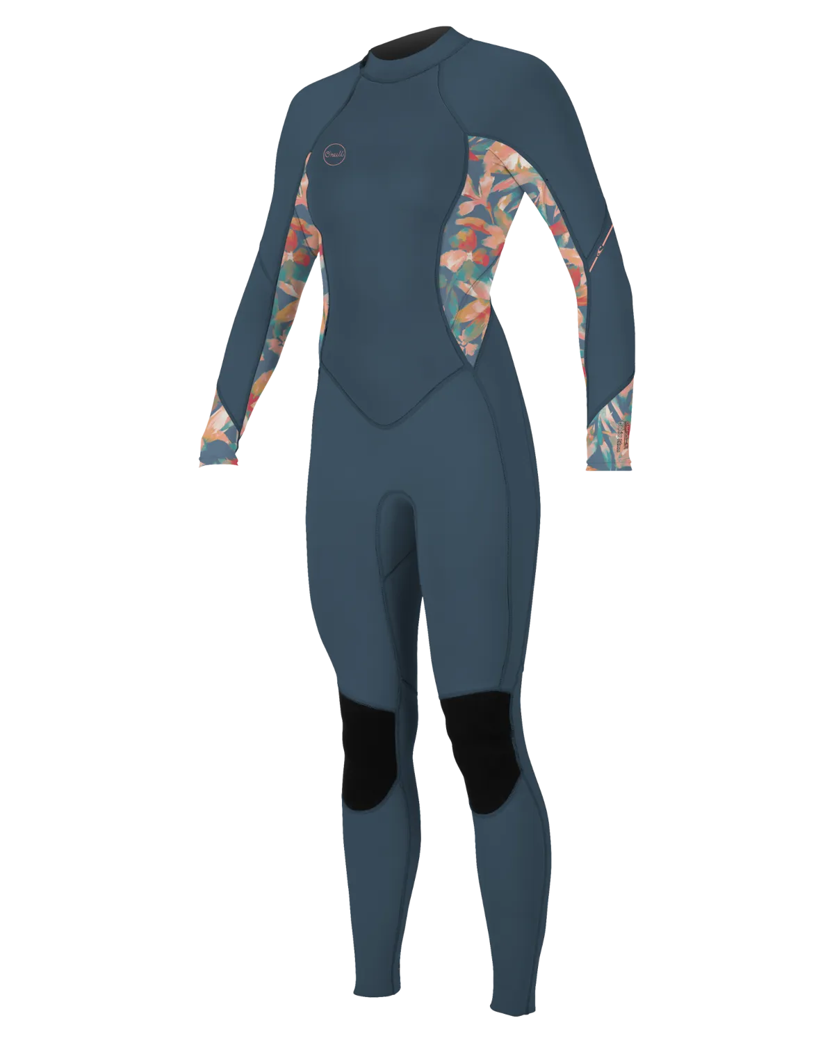 Bahia 3/2mm Back Zip Wetsuit in Copen Blue, Painted Tropics & Copen Blue