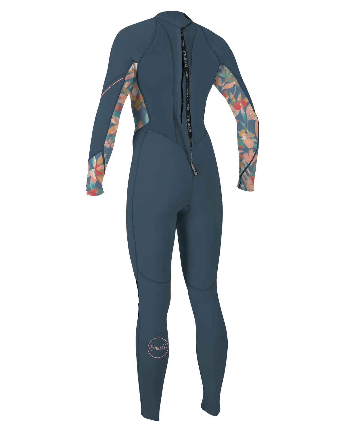 Bahia 3/2mm Back Zip Wetsuit in Copen Blue, Painted Tropics & Copen Blue