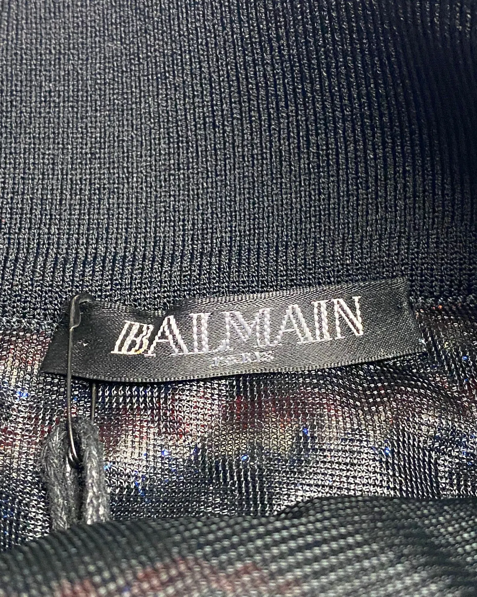 Balmain Tweed Pencil Skirt in Multicolor Polyamide