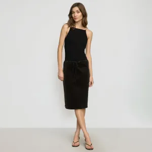 Bellamy Corduroy Tie-Waist Skirt