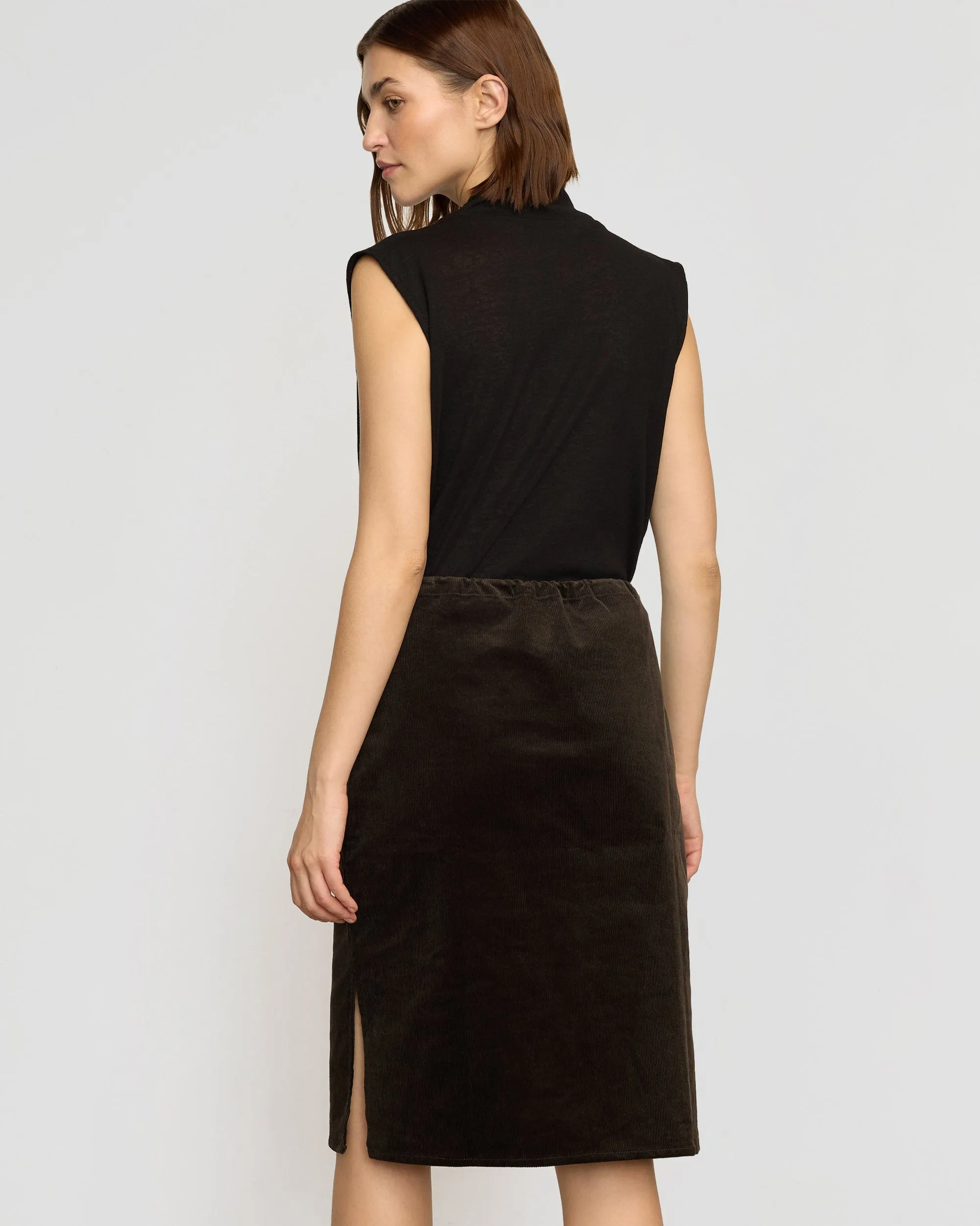 Bellamy Corduroy Tie-Waist Skirt