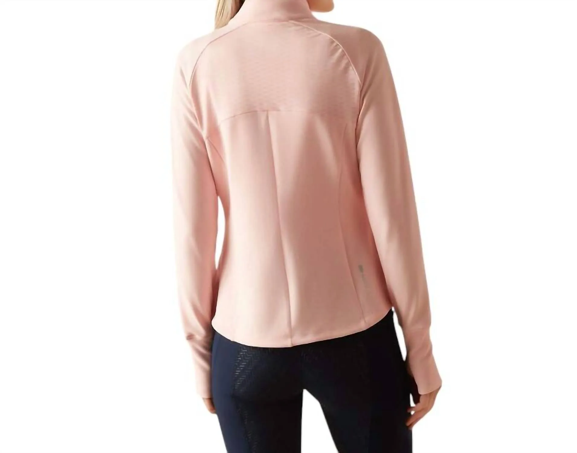 Bellatrix Full Zip Sweater In First Blush