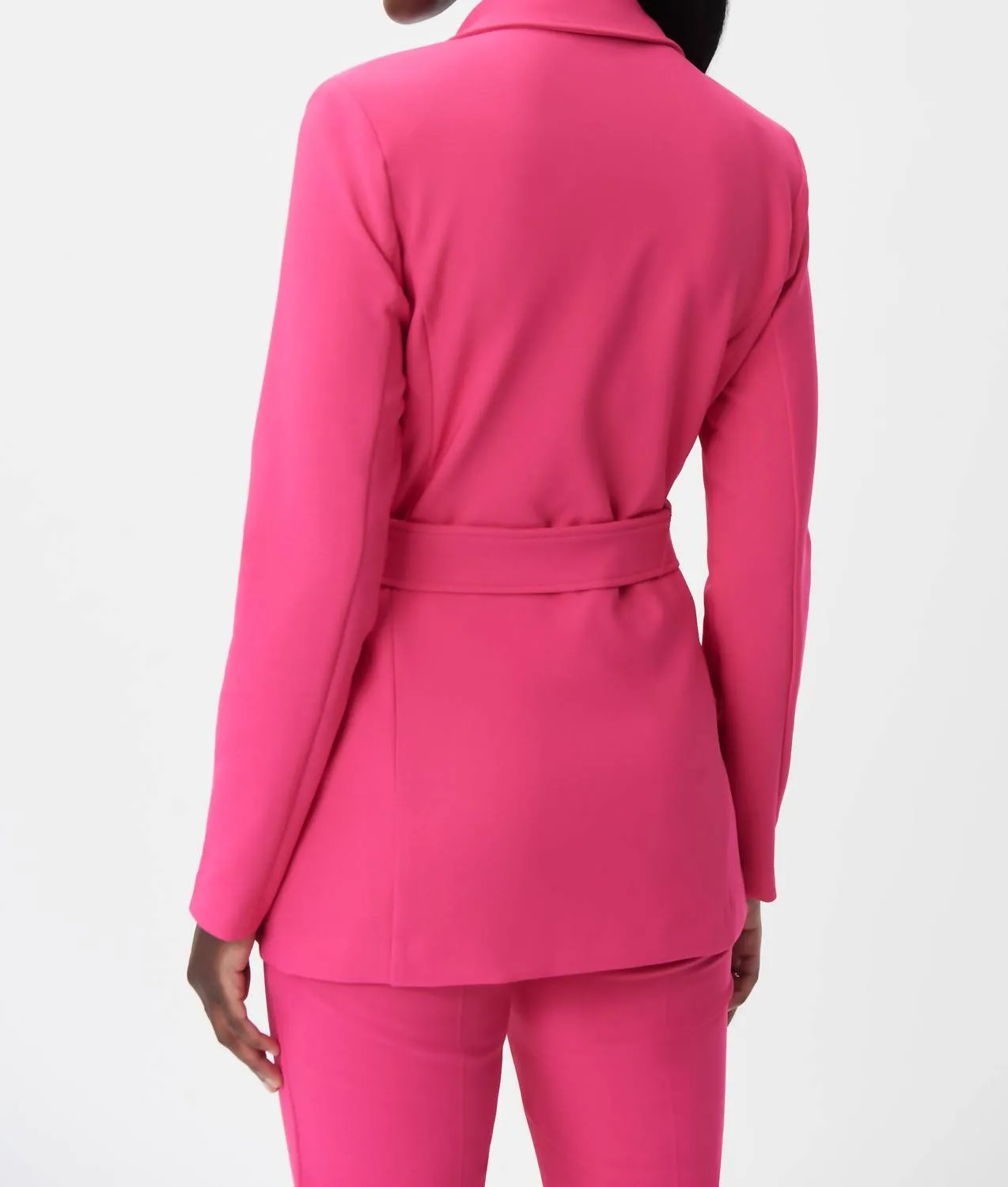Belted Jacket In Pink