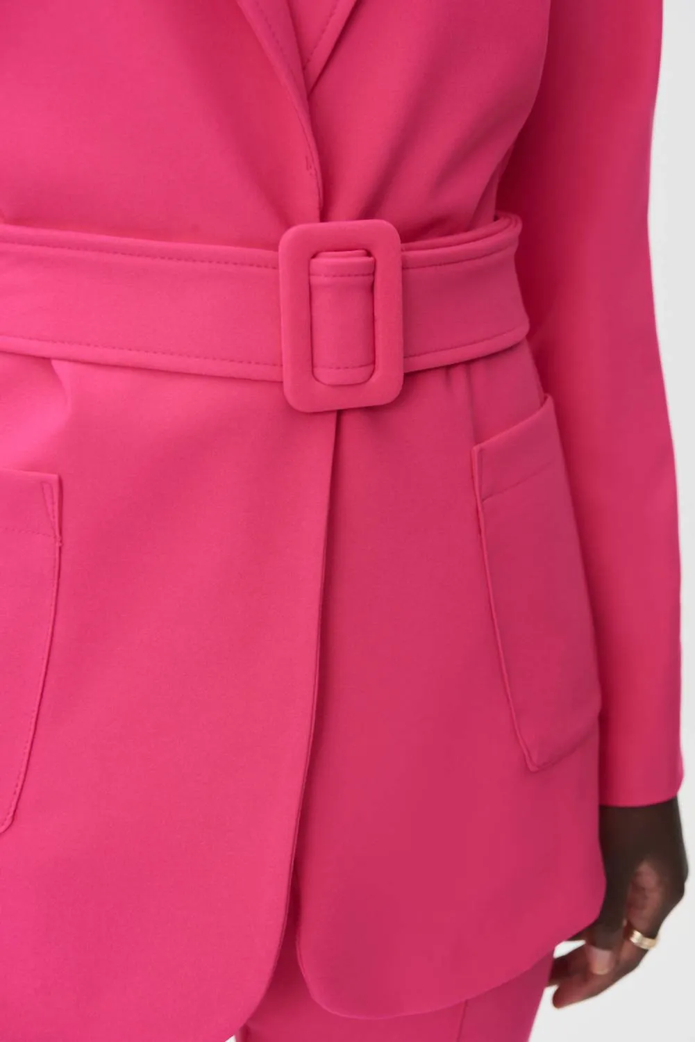 Belted Jacket In Pink