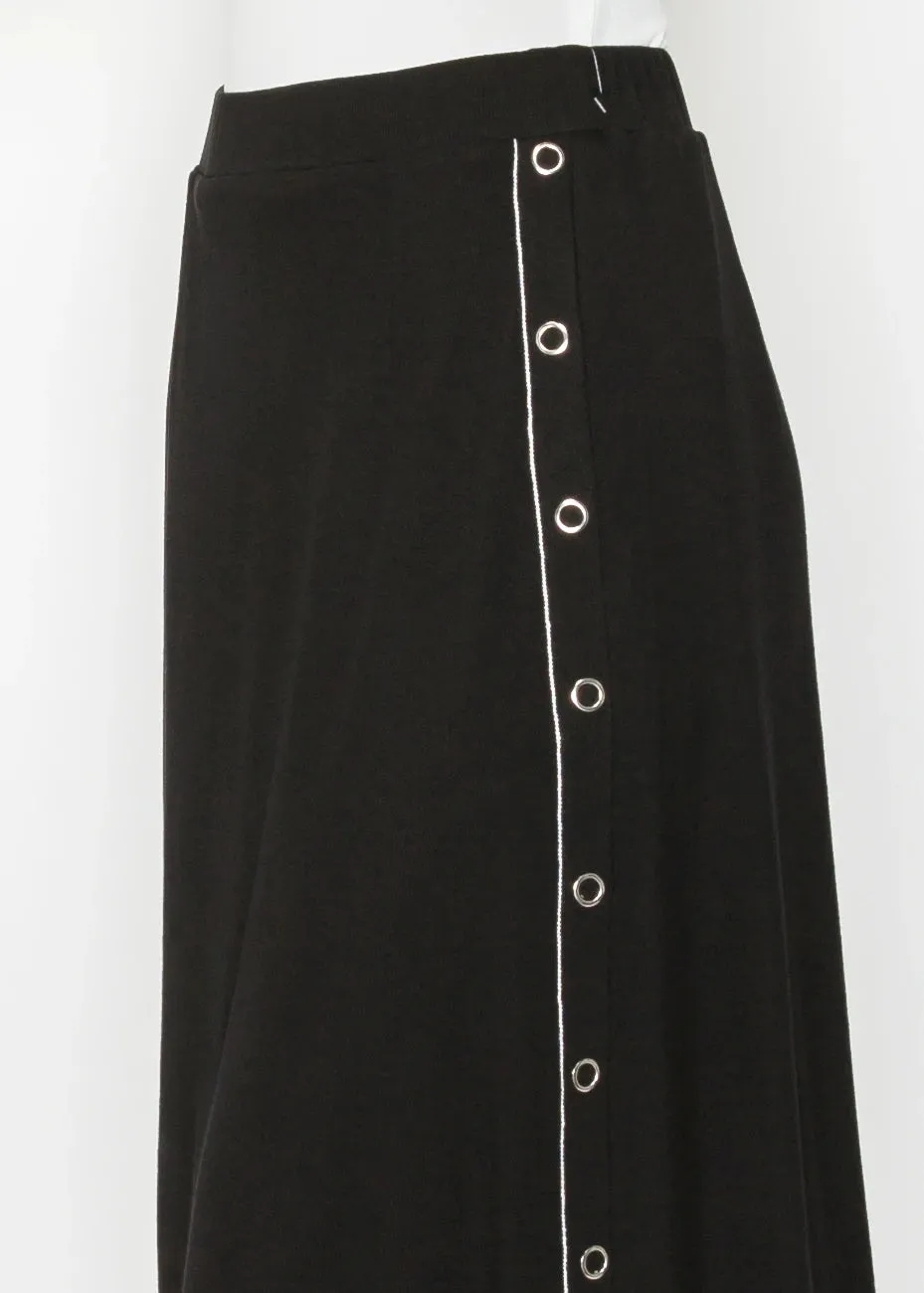 Black Essential A-Line Skirt