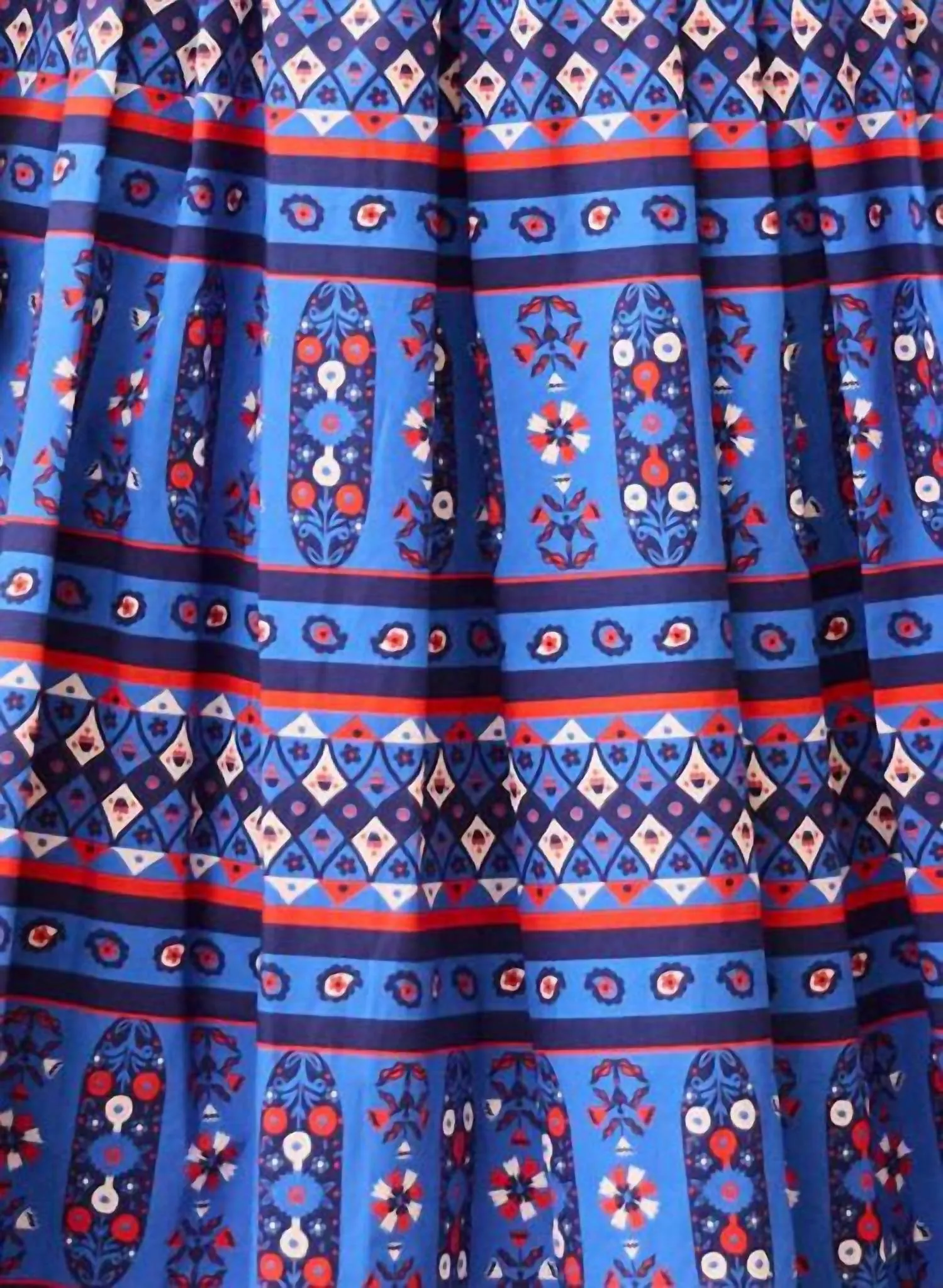 Block Print Tatum Skirt In Blue