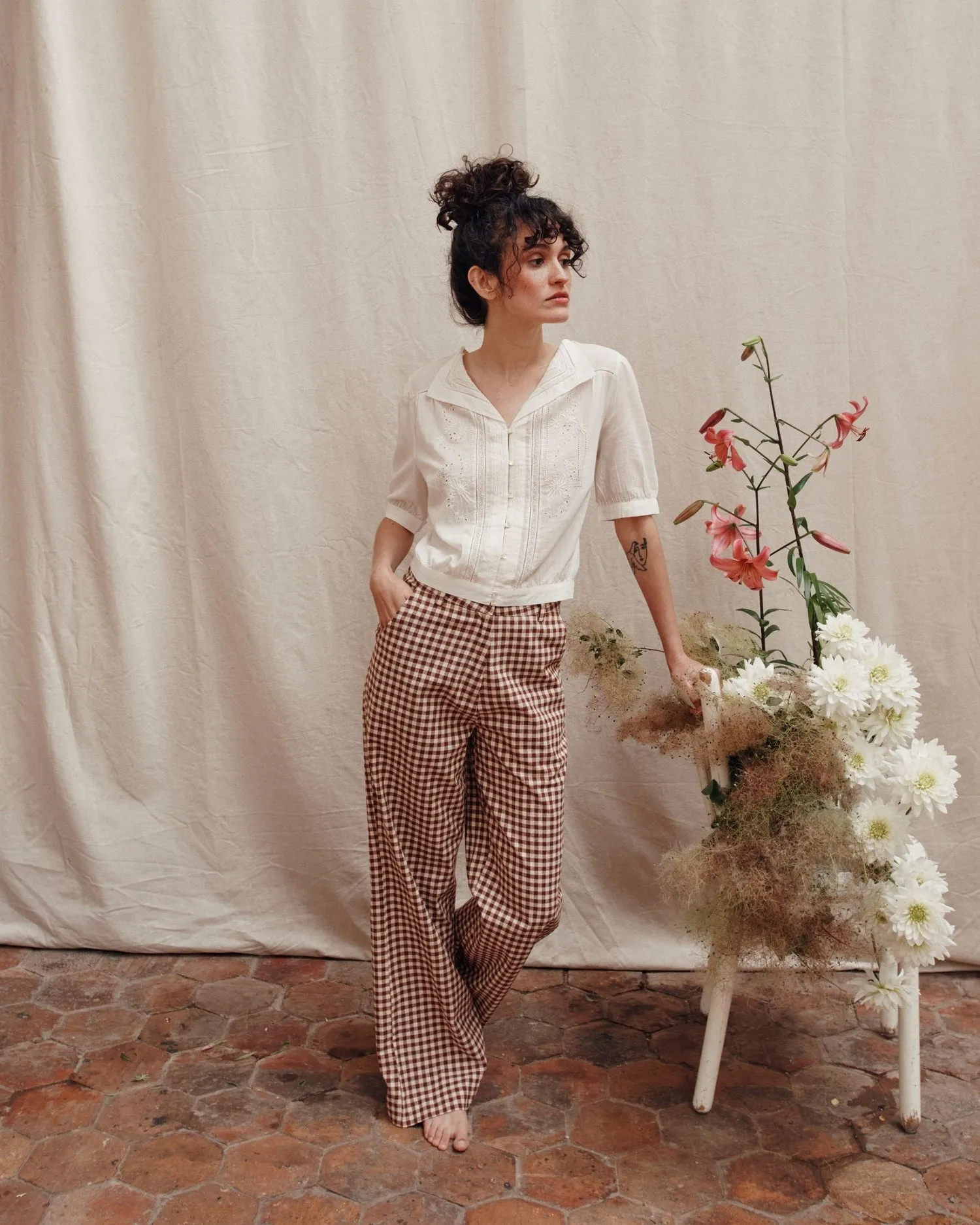 Blouse Brodee Vin Ida-brunelle Ecru