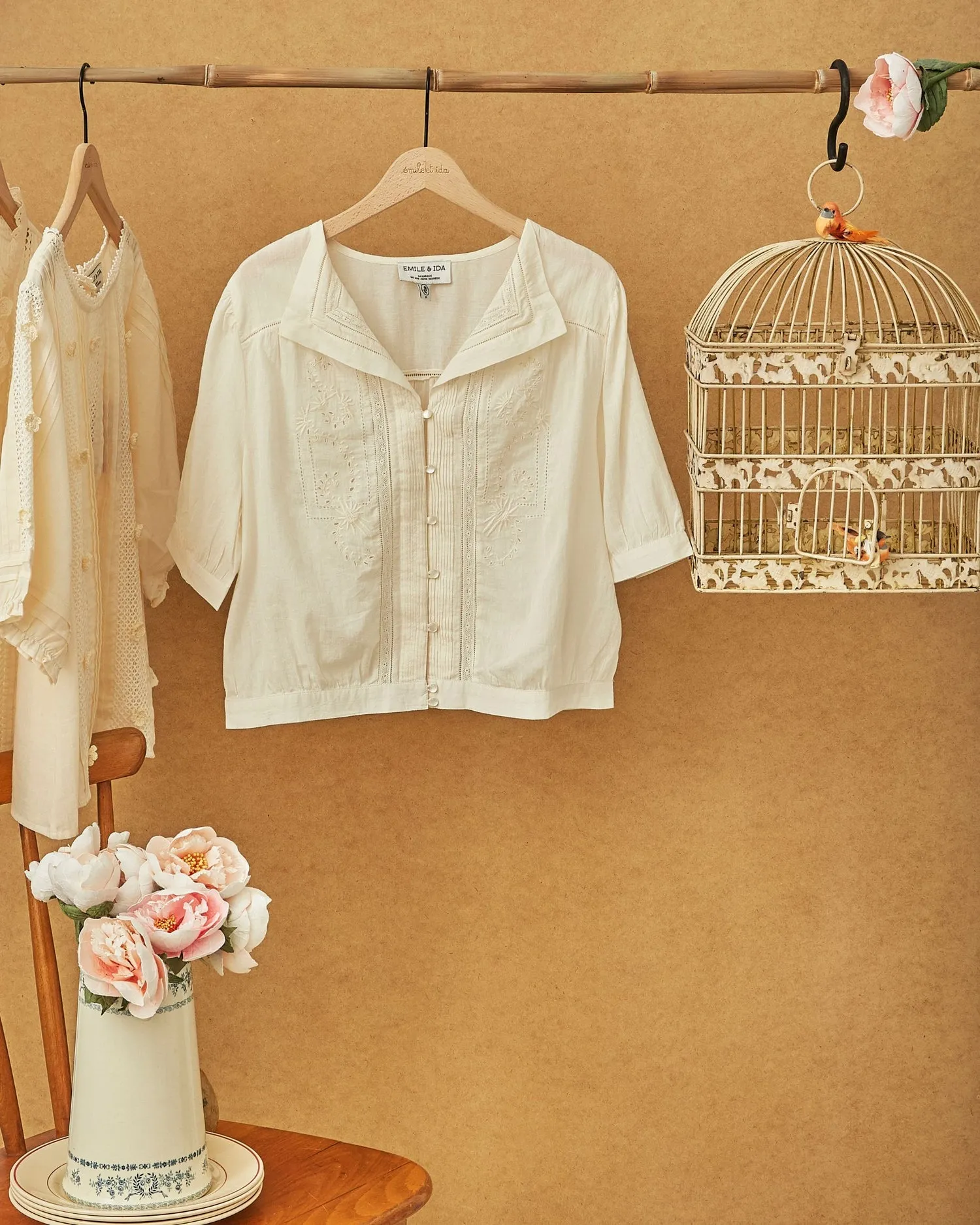 Blouse Brodee Vin Ida-brunelle Ecru