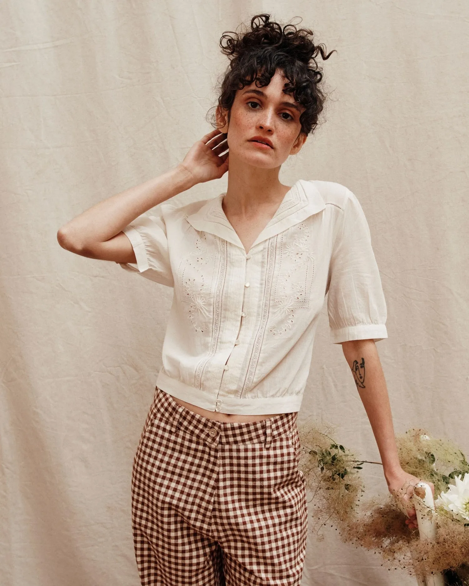 Blouse Brodee Vin Ida-brunelle Ecru