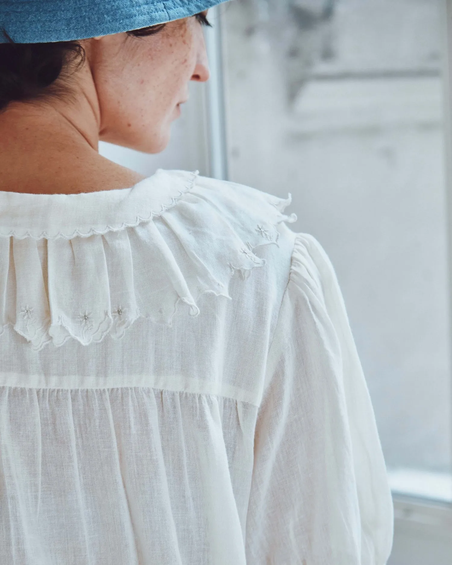 Blouse Vintage Br Ida-bailey Ecru