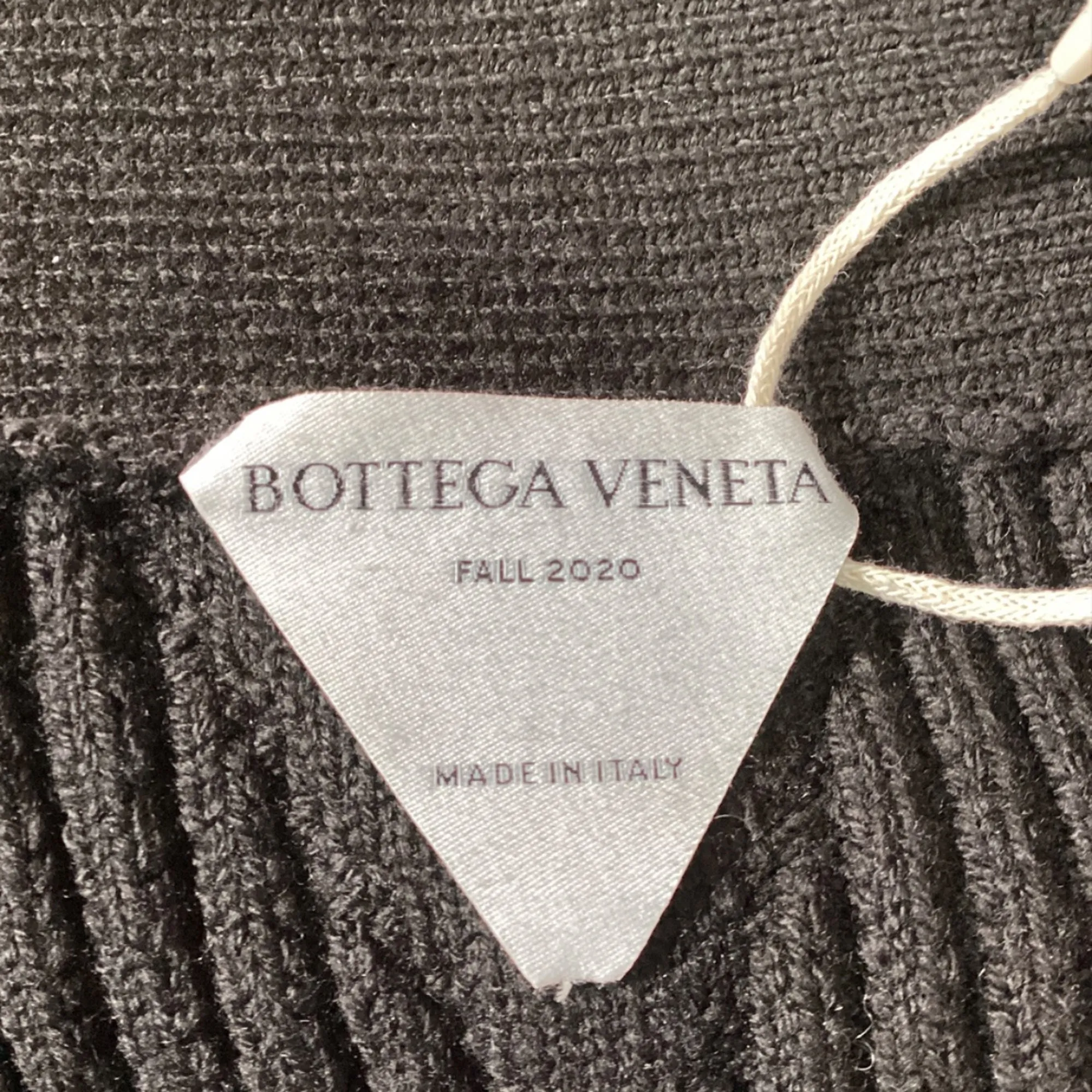 Bottega Veneta Rib Distorted Mid-Length Skirt in Brown Wool