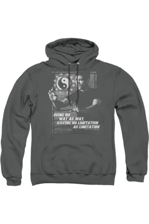 Bruce Lee No Way As A Way Adult Pull Over Hoodie
