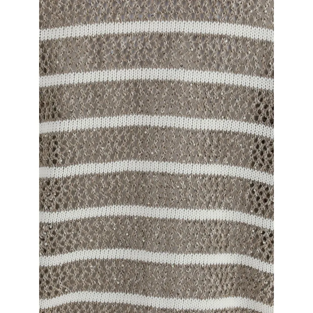 Brunello Cucinelli Open knit design Cardigan with Women's sequins