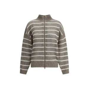 Brunello Cucinelli Open knit design Cardigan with Women's sequins