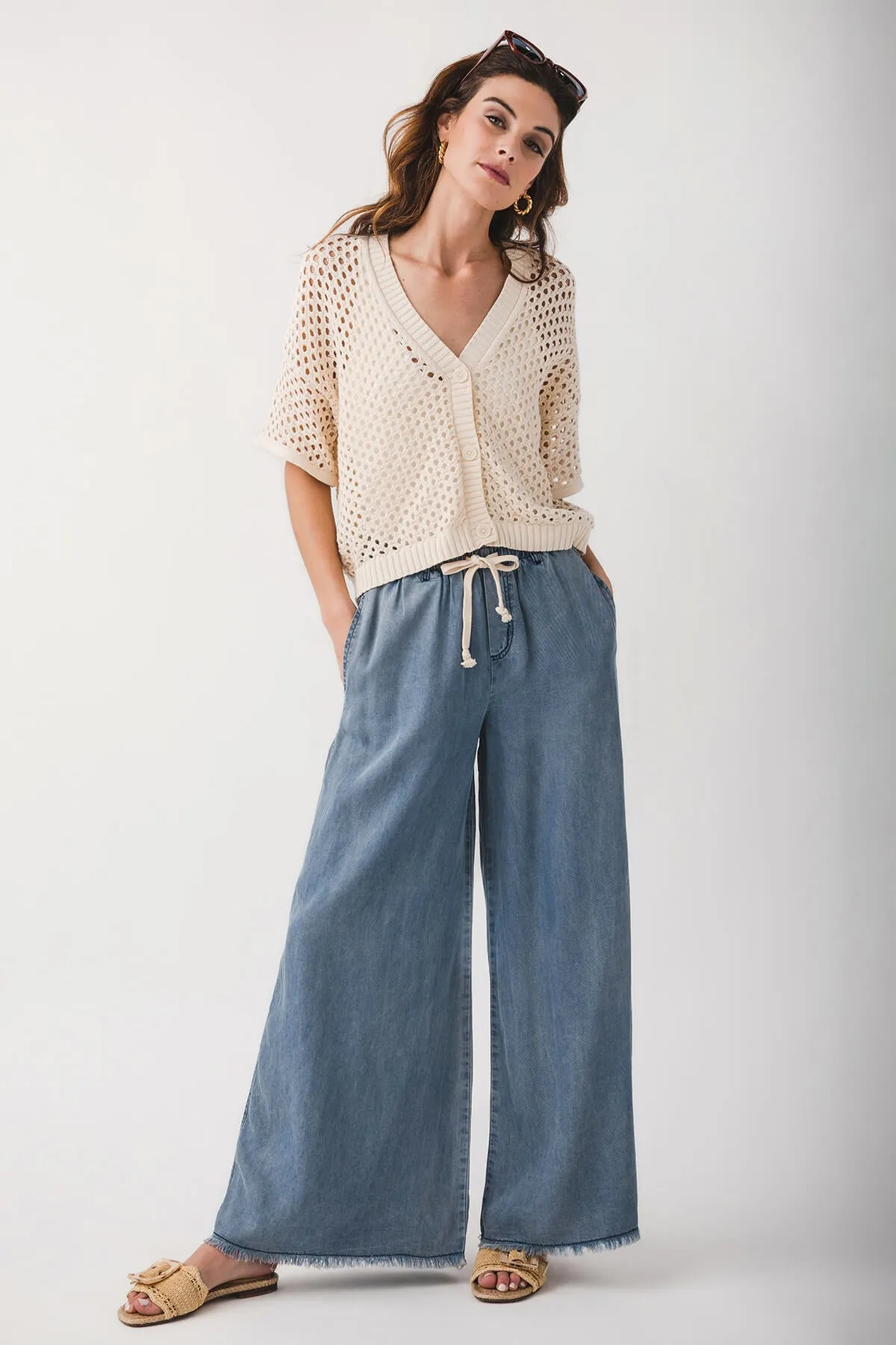By Together Reid Open Knit Cardigan