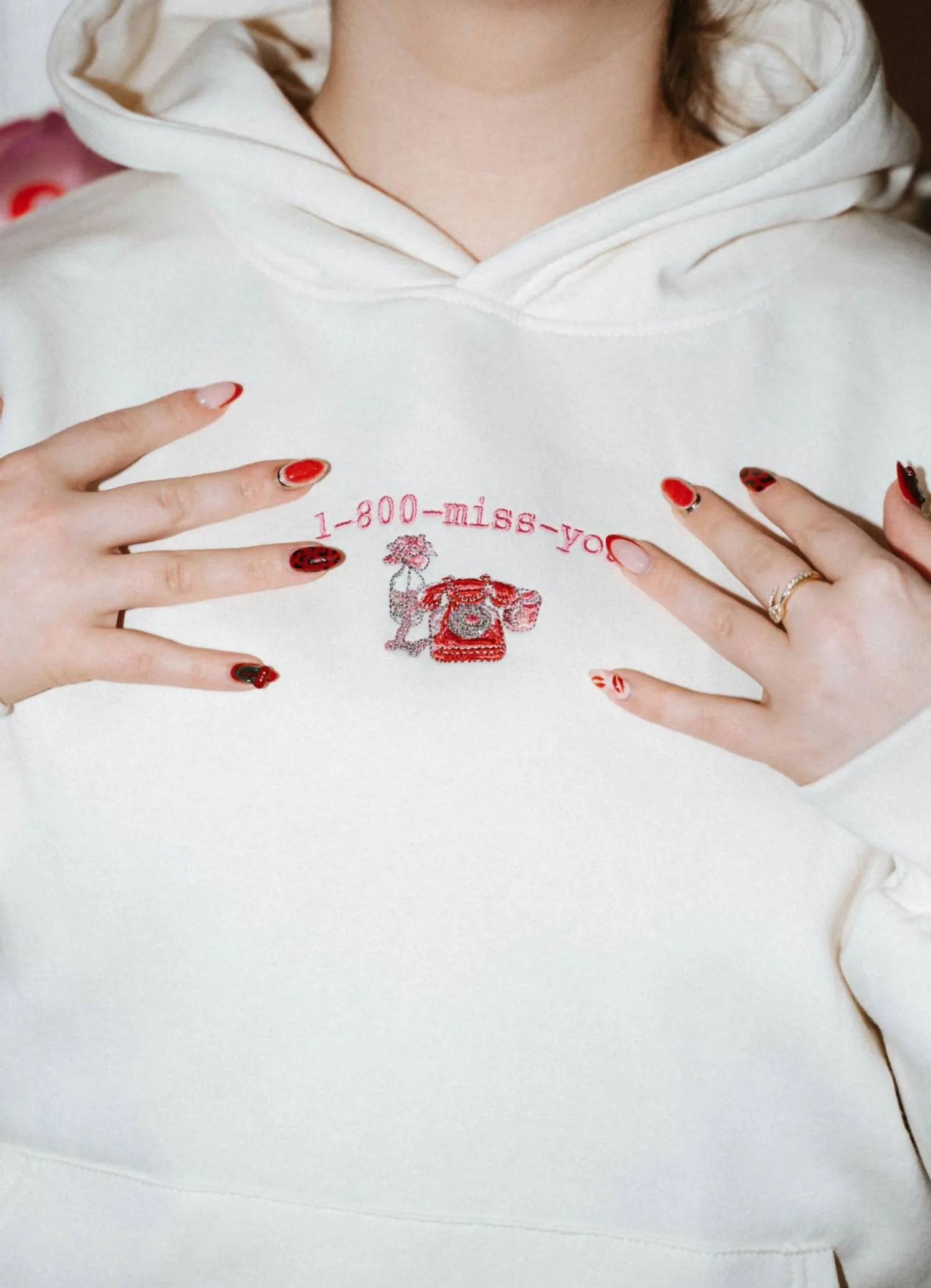 Call Me When You See This Hoodie In White
