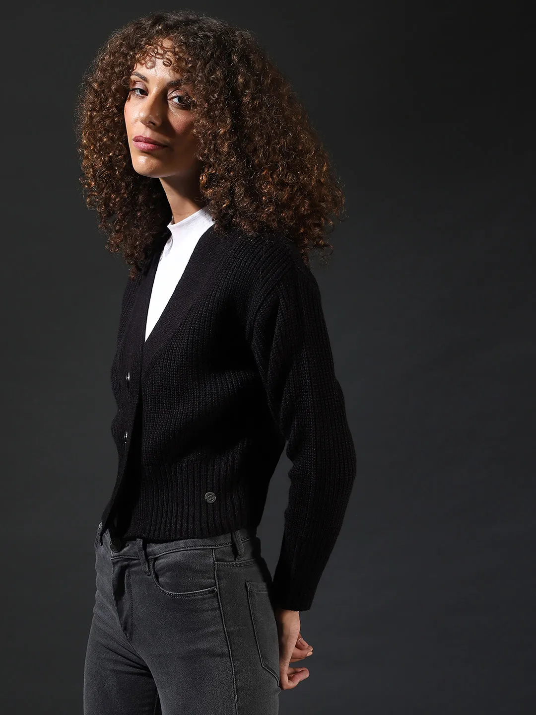 Campus Sutra Women Solid Casual Sweatshirts