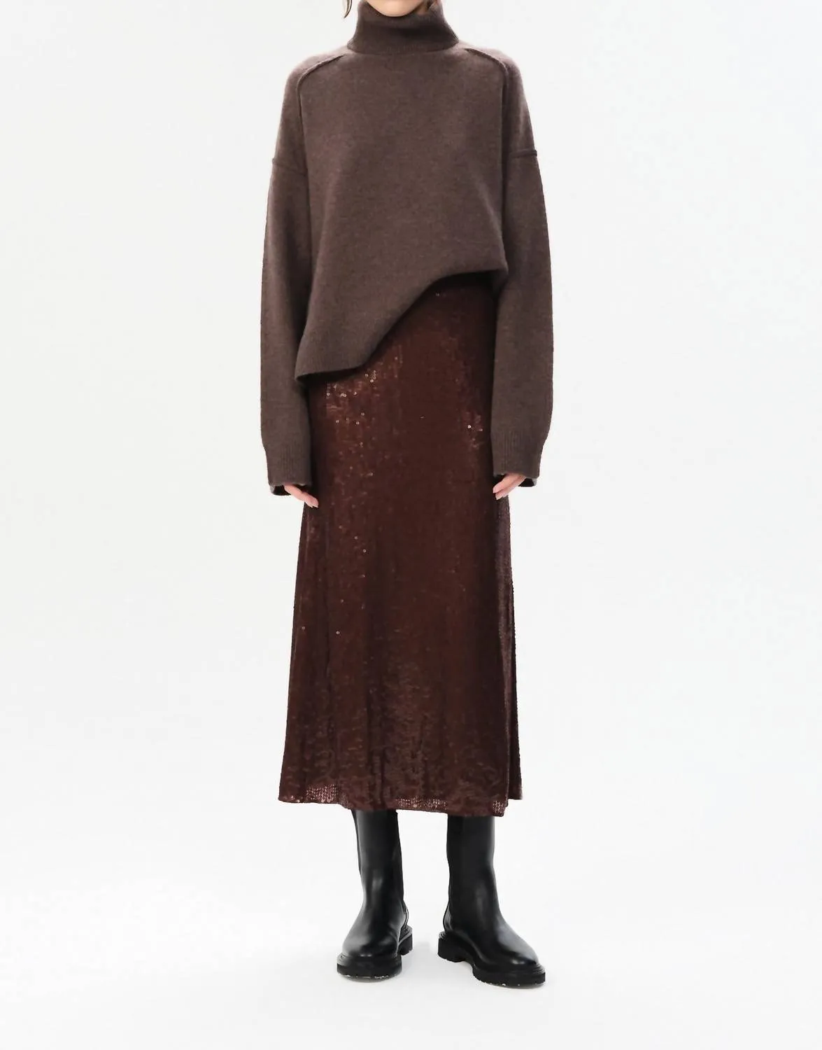 Cardales Percy Skirt In Dark Brown