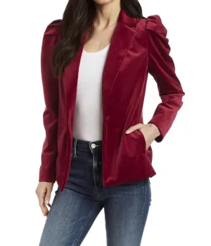 Carole Velvety Jacket In Passion