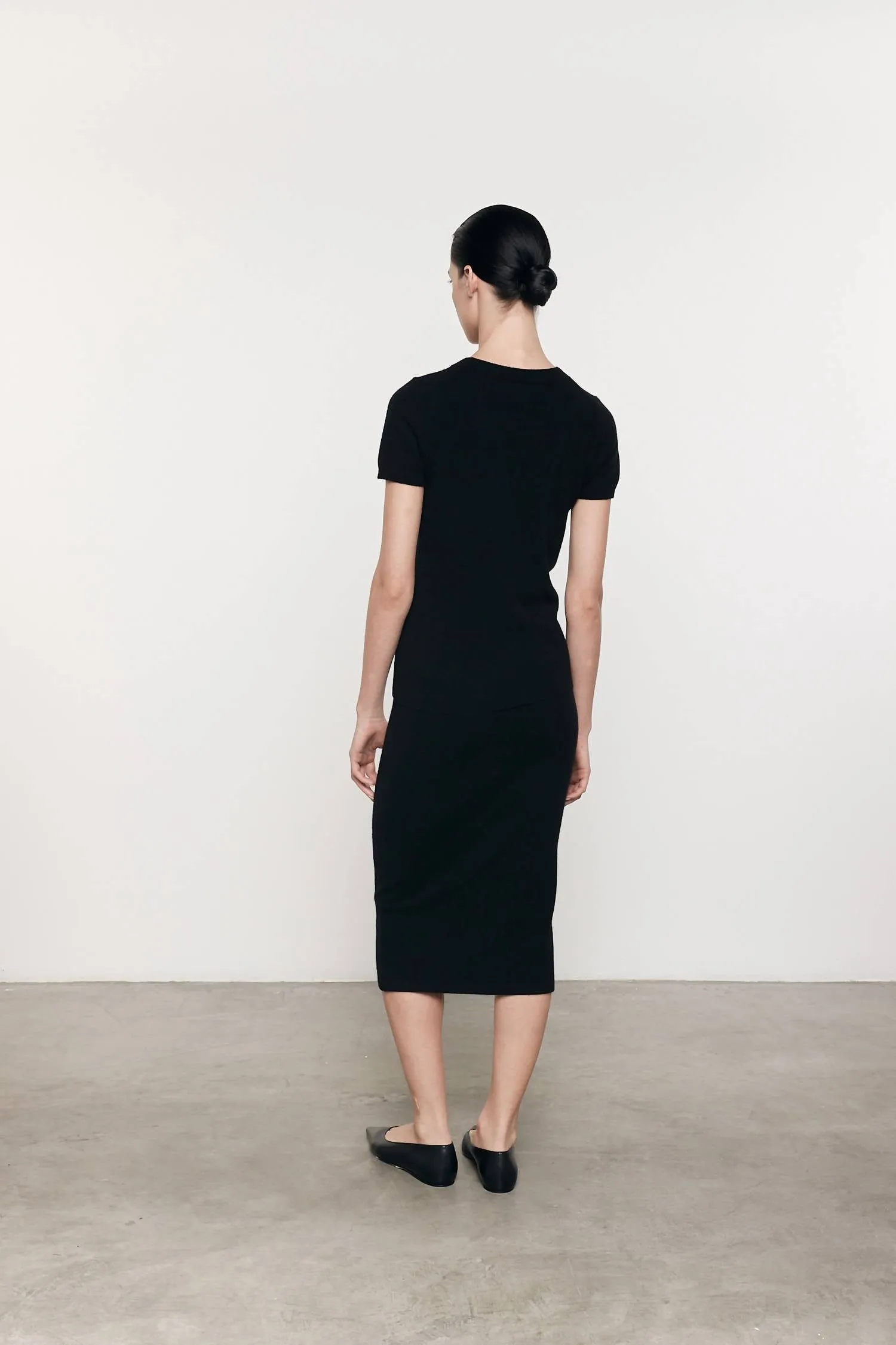 Cashmere Skirt In Black