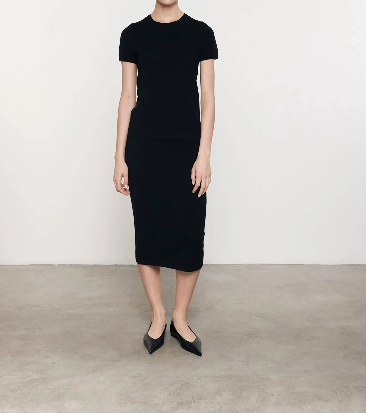 Cashmere Skirt In Black