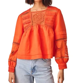 Celine Top In Cherry