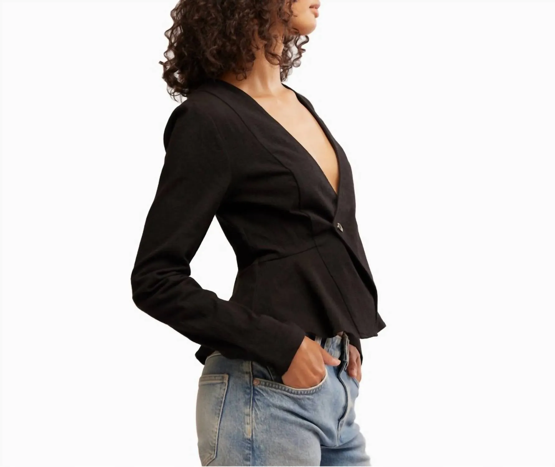City Life Blouse In Black