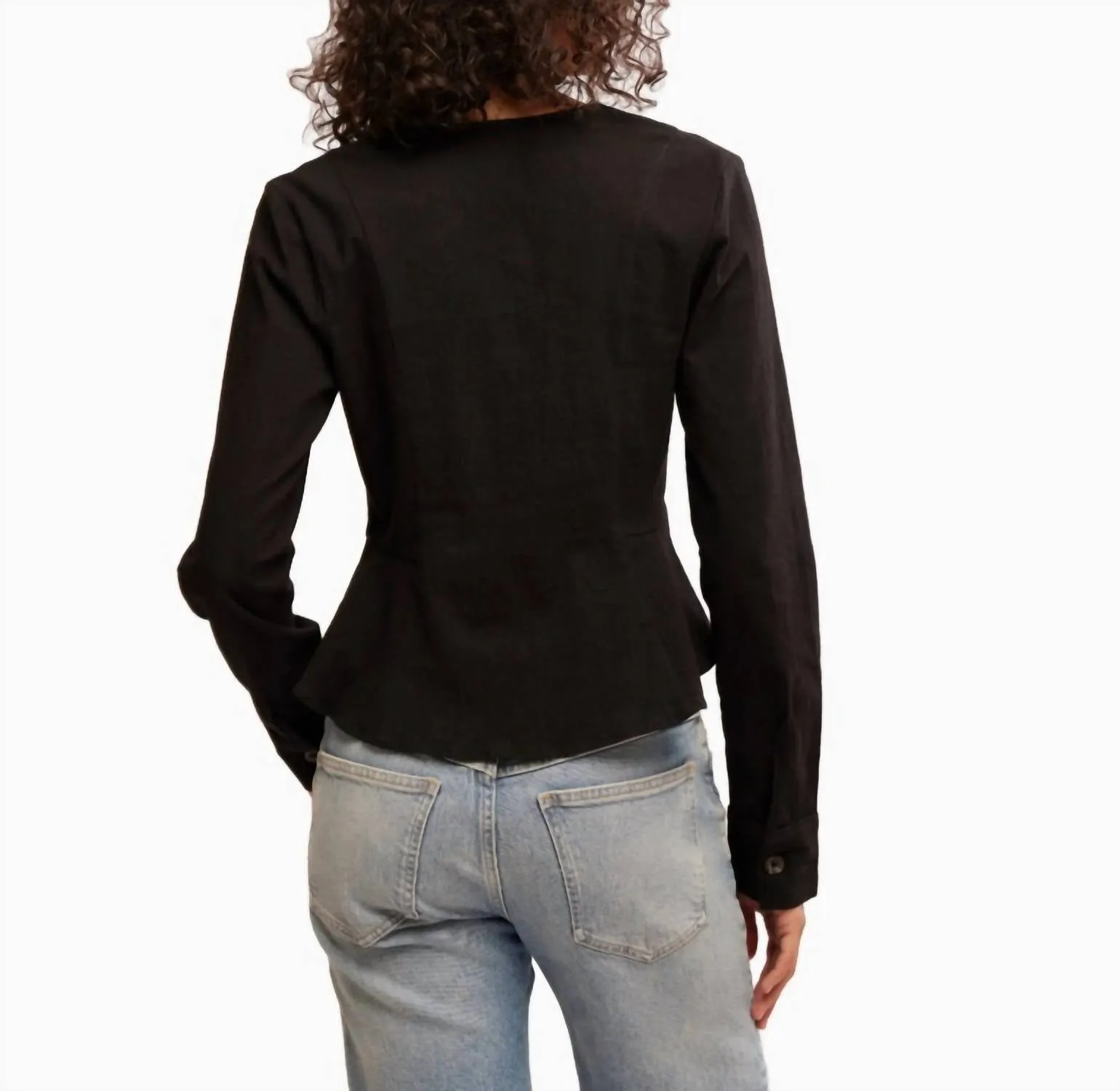 City Life Blouse In Black