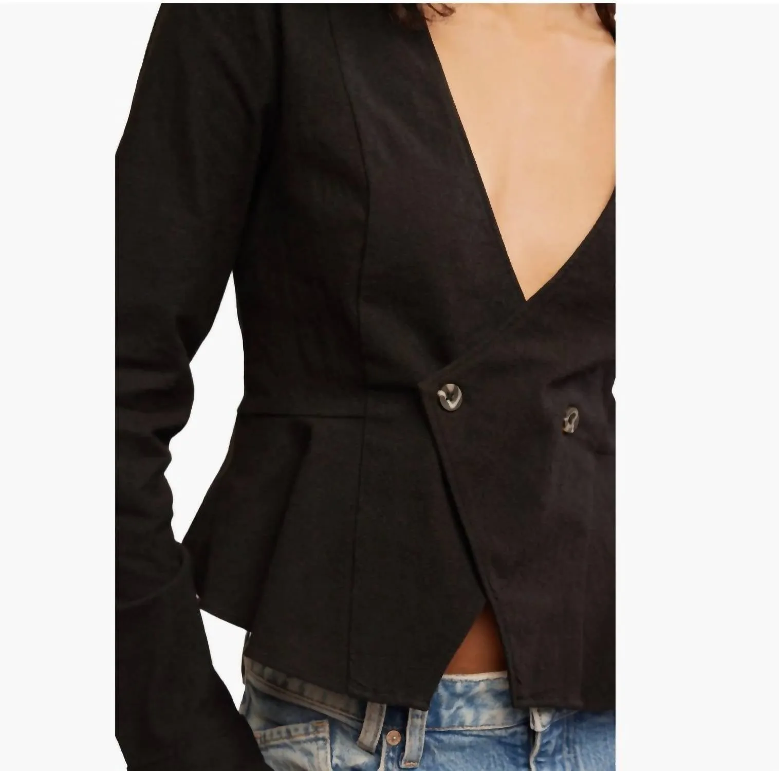 City Life Blouse In Black